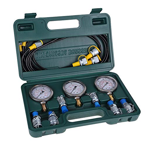 ASHATA Hydrauliksystem Hydraulic Pressure Test, Druckmessgerät Hydraulisches Druckprüfgerät Set,Tragbar Bagger Hydraulikdrucktest Messgerät mit Schlauchkupplung Box Kit ASHATA Hydrauliksystem Hydraulic Pressure Test, Druckmessgerät Hydraulisches Druckprüfgerät Set,Tragbar Bagger Hydraulikdrucktest Messgerät mit Schlauchkupplung Box Kit von ASHATA