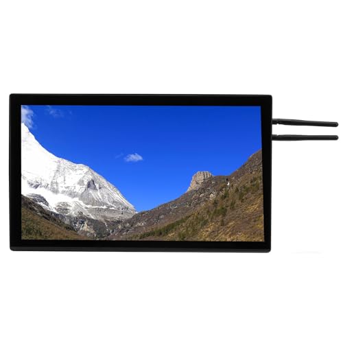 ASHATA Industrie-Panel-PC, 15,6-Zoll-Touchscreen, 1920 X 1080, 128 GB Speicher, Eingebetteter Industrie-Panel-PC mit HiFi-Lautsprechern für, WLAN, 4G, Ethernet, Kommerzielle (EU-Stecker) von ASHATA