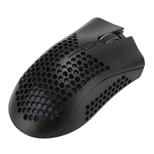 ASHATA Kabellose Gaming-Maus, RGB-Licht, 3 DPI-Anpassung, 6 Programmierte Tasten, 2,4 G Kabellose Maus für Laptop-PC, mit Erweiterter Belüftung und Breiter Kompatibilität von ASHATA