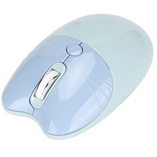 ASHATA Kabellose Maus, 2,4 G mit USB-Empfänger, Niedliche Cartoon-Katzentatze, Optische -Maus, 3 Einstellbare DPI-Mäuse Bis zu 1600 DPI, für PC, Laptop, Computer (Blau) von ASHATA