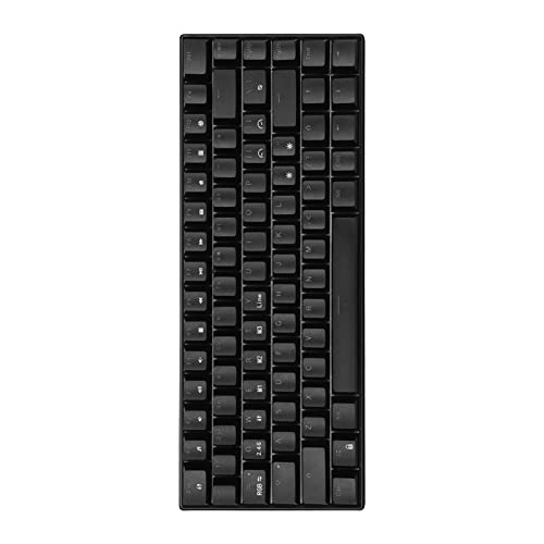 ASHATA Kabellose Mechanische RGB-Tastatur, 2,4 G/Kabelgebundene 3-Modus-82-Tasten-Kompakt-Gaming-Tastatur, RGB-PC-Gamer-Tastatur mit Hintergrundbeleuchtung für für (Roter Schalter) von ASHATA