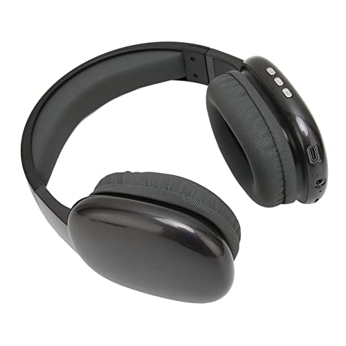 ASHATA Kabellose Overhead-Bluetooth-Kopfhörer, Bluetooth-Headset, Multifunktions-Heavy-Bass-HiFi-Stereo-Rauschunterdrückung, Kabellose Kabelgebundene Gaming-Kopfhörer von ASHATA