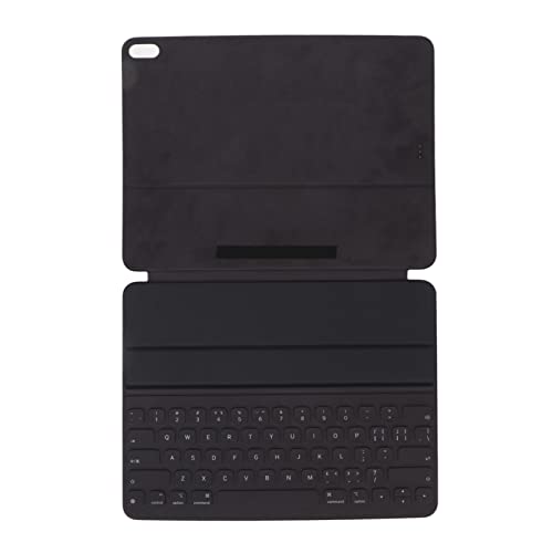 ASHATA Kabellose Smart-Tastatur, Faltbare Smart-Tastatur, 64 Tasten, Tragbare Leder-ABS-Tastatur in Voller Größe für IOS Tablet Pro 12,9 Zoll, 3. GEN 2018 von ASHATA