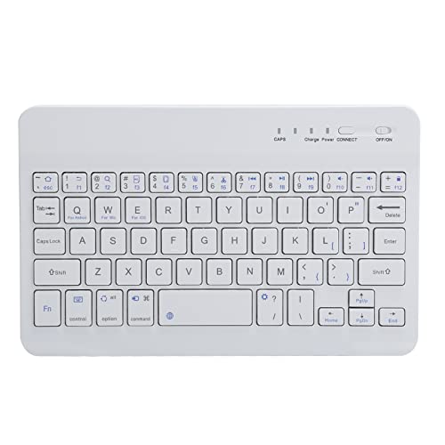 ASHATA Kabellose -Tastatur,-7-Zoll-Tastatur,Tragbare 59-Tasten-Funktastatur für Tablet-Computer,Eingebauter Akku,Geeignet für IOS/ von ASHATA