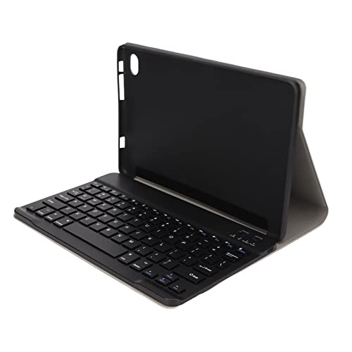 ASHATA Kabellose Tastatur, PU Leder, Wasserdicht, Ergonomisches Design, Kabellose Tastatur mit Hülle für M40PLUS P40HD P30S Tablet, von ASHATA