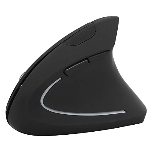ASHATA Kabellose Vertikale Maus, Ergonomische Maus Bunte Aufrechte Büromaus mit Empfänger J‑5, für Laptop, Desktop, PC, Angenehm zu Greifen von ASHATA