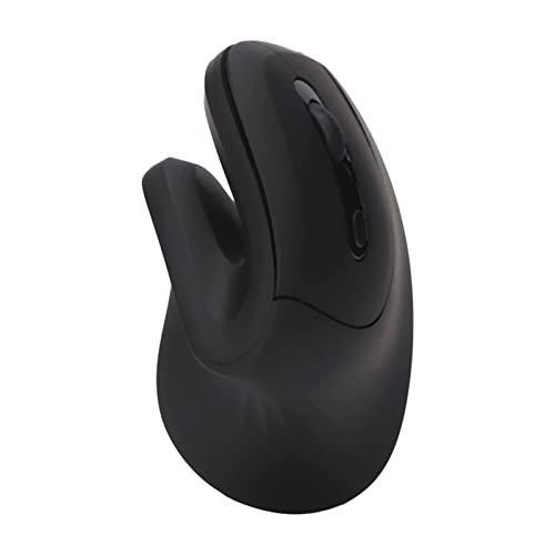 ASHATA Kabellose Vertikale Maus, Ergonomische Vertikale Maus mit 800 1200 2400 3200 DPI Einstellbarer Empfindlichkeit, Wiederaufladbare Optische Vertikale Maus mit 6 Tasten für Gaming von ASHATA