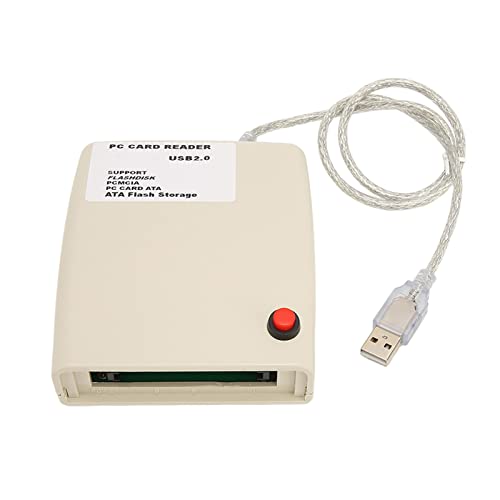 ASHATA Kartenleser-Adapter, USB2.0 PCMCIA-Kartenleser, 68 Pin 20G Stabile Übertragung Starker Chip Plug N Play ATA-Kartenleser für das Home Office von ASHATA