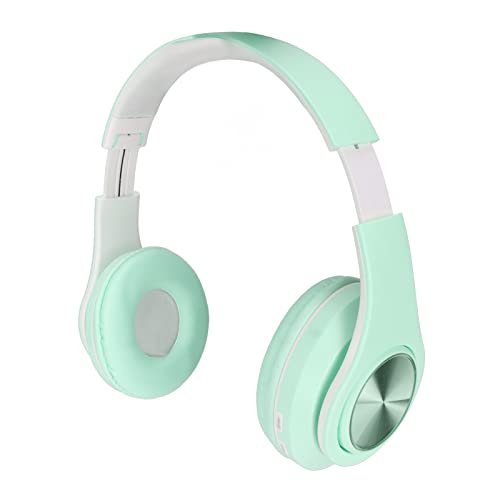 ASHATA Kopfhörer mit Aktiver Geräuschunterdrückung, Bluetooth 5.0, Faltbarer Kabelloser Over Ear Kopfhörer, RGB Kopfhörer mit Buntem Licht, Ohrenschützer aus PU Leder, für Jungen, Mädchen(Grün) ASHATA Kopfhörer mit Aktiver Geräuschunterdrückung, Bluetooth 5.0, Faltbarer Kabelloser Over Ear Kopfhörer, RGB Kopfhörer mit Buntem Licht, Ohrenschützer aus PU Leder, für Jungen, Mädchen(Grün) von ASHATA
