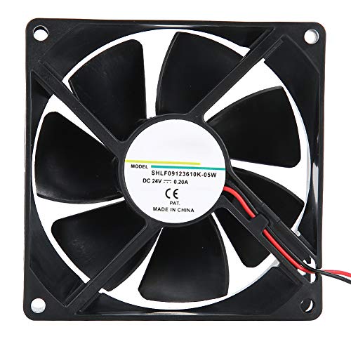 ASHATA-Kühlgebläse Kühlkörperlüfter, 24 V 0,20 A 9 cm Doppelkugel-Kühlgebläse für Frequenzumrichter/elektrische Schweißmaschine, Ultra Low Mute-Lüfter mit hochtemperaturbeständiger Kupferspule von ASHATA
