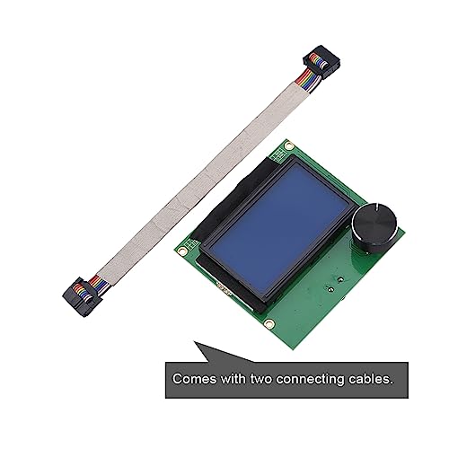 ASHATA LCD Smart Display-Controller, 3D Drucker Steuerung Modul LCD Bildschirm Anzeigen mit 2 Kabel,Unterstützt RAMPS 1.4, Geeignet für CR-10S 3D-Drucker von ASHATA