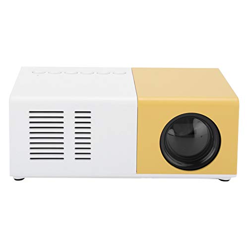 LED-Projektor, Tragbarer -Projektor LED-Heimkino-Video-Media-Player-Projektor mit Rack, 1080p-Heimkino-Kinoprojektor 100-240 V. (EU-Stecker) von ASHATA
