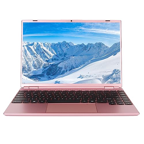 ASHATA Laptop 14 Zoll 8 GB DDR4, für Windows 11 Laptop, für Intel Celeron J4105 Bis zu 2,5 GHz 1920 X 1200 HD IPS Business Laptop Computer Dual Band WiFi BT4.2 Roségold (8 GB + 128 GB) von ASHATA