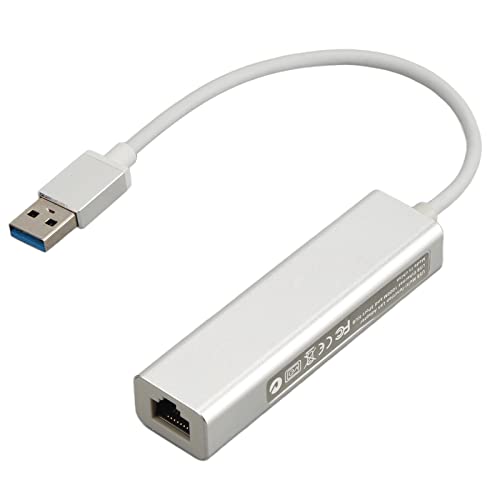 Link USB 3.0 zu Gigabit Ethernet Netzwerk Adapter, USB Ethernet Adapter, RJ45 USB 3.0 Ethernet Connector 10M 100M 1000M Aluminium Legierung Ethernet Port Konverter für Büro von ASHATA