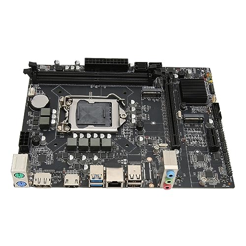 ASHATA M ATX-Desktop-Motherboard, LGA 1200-Steckplatz, DDR4,3.0, M.2 NVME, PCIe 3.0 X16, DisplayPort HD-Ausgang, Kompatibel mit Core-Prozessor (10. Generation). von ASHATA