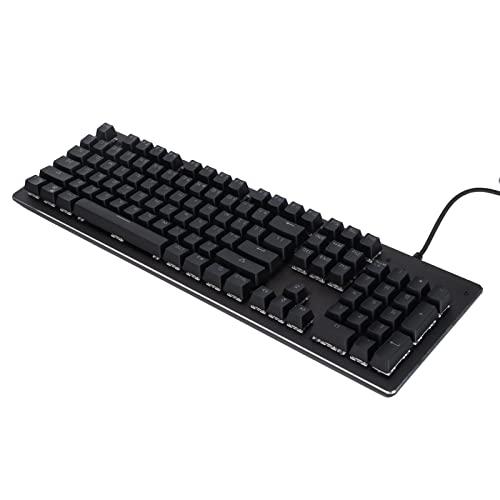 ASHATA Mechanische Gaming-Tastatur, RGB-Hintergrundbeleuchtung Kabelgebundene Tastatur 104 Tasten Ergonomische USB-Tastatur, Wireless-Ladefunktion für Mobiltelefone, für Gaming, PC, von ASHATA