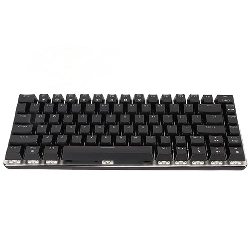 ASHATA Mechanische Gaming Tastatur RGB Hintergrundbeleuchtung, Gaming Tastatur mit Schwarzen Schaltern, Ergonomische Mechanische Gaming Tastatur 82 Tasten für Windows XP für Win7 für von ASHATA