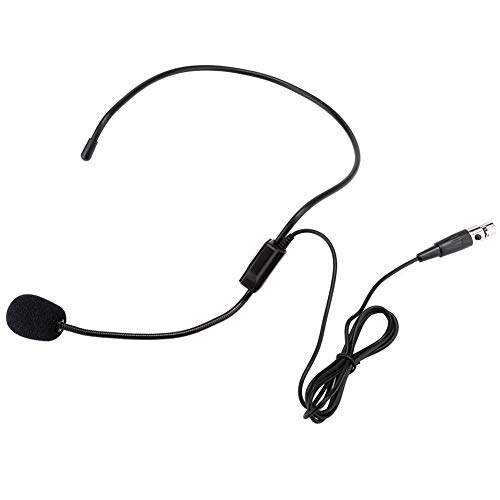 ASHATA -Mikrofon, XLR-3-poliges TA3F-Stecker-Headset-Mikrofon, Professionelles kabelloses Headset-Mikrofon, für taillenmontierten kabellosen Sender von ASHATA