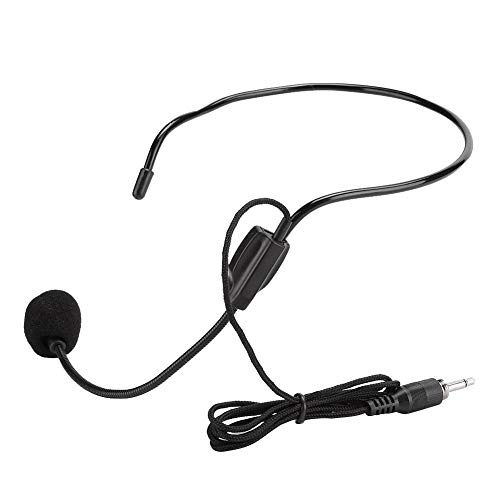 ASHATA-Mikrofon-Headset, 3-teiliges 3,5-mm-Schraubstecker-Kabelkondensatormikrofon-Headset-Mikrofon, für Vorlesung, Unterricht, Rede, Einkaufsführer Guideretc von ASHATA