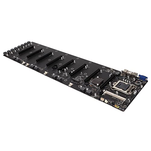 ASHATA Mining Motherboard, 8 PCIE 16X Kartensteckplatz Miner Motherboard DDR3 DDR3L MSATA VGA Schnittstelle, 2 USB3.0 4 USB2.0, 65 Mm Grafikkartenabstand, für B75Chipsatz ASHATA Mining Motherboard, 8 PCIE 16X Kartensteckplatz Miner Motherboard DDR3 DDR3L MSATA VGA Schnittstelle, 2 USB3.0 4 USB2.0, 65 Mm Grafikkartenabstand, für B75Chipsatz von ASHATA