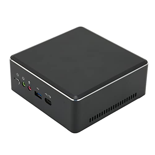 ASHATA PC, Dule Core Radeon Vega 3 Grafik 2,4 GHz Bis 3,3 GHz HD 4K Desktop Computer,ROM/DDR4 RAM Optional,mit & Dual Output,für 10 (EU-Stecker 8 GB DDR4 + 128 GB SSD) von ASHATA