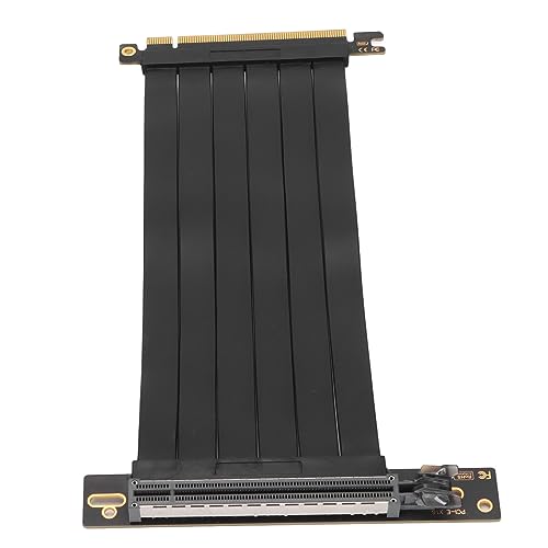 ASHATA PCI-E X16 Extender Riser Kabel 200mm,128Gbps High Speed ​​PCIe Verlängerungskabel PCI Express Schnittstellenadapter,für Grafikkarte Soundkarte Netzwerkkarte (Schwarzes, von ASHATA