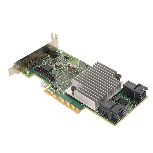 ASHATA PCIe 3.0 Disk Array Karte, Smart Array Karte 12 Gbit/s 1 GB Cache 2 SAS HD SFF8643 RAID Controller Karte Mehrere RAID Modus, für Computer Host Übertragung von ASHATA