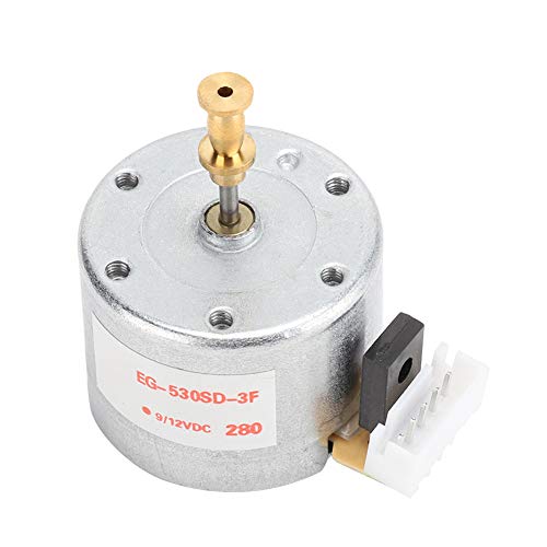 ASHATA Plattenspieler-Motor, DC 12V 3-Gang-Bürsten-Schallplattenrekorder-Plattenspieler-Motor, mit 25 mm Montagebohrung und 78 U/min Drehzahl, robust und langlebig von ASHATA