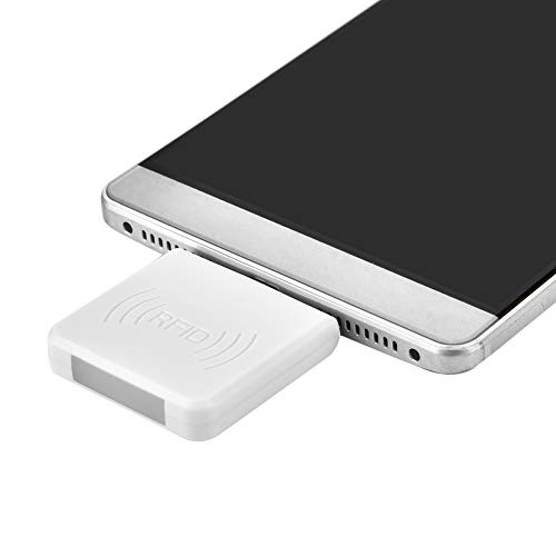 R65C Kartenleser für Handy,Micro USB tragbarer RFID ID Kartenleser,Kontaktloser intelligenter Leser Externe Kartenlesegeräte für and Android,integrierter Summer von ASHATA