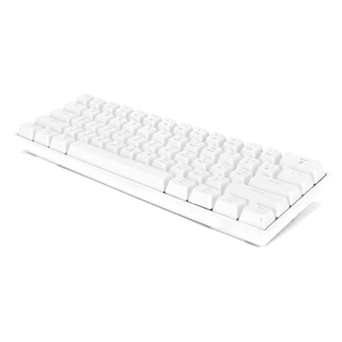 ASHATA RGB-Gaming-Tastatur, 3 Modus 61 Tasten RGB-Hintergrundbeleuchtung 5.0/2.4G/Typ C Kabelgebundene Ergonomische Mechanische Tastatur, für PC, Laptop, für Wrok (Weiss) von ASHATA