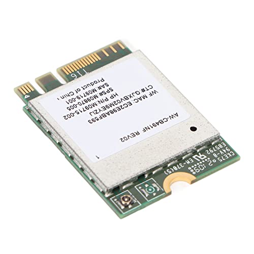 ASHATA RTL8821CE WiFi-Karte, Netzwerkkarte für Desktop-PC-Gaming, M.2-Schnittstelle BT4.2 Hochgeschwindigkeits-Plug-and-Play-stabile AW CB491NF-Netzwerkkarte für Laptop von ASHATA