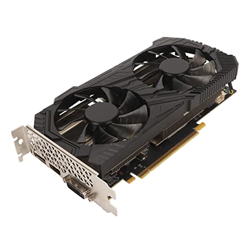 ASHATA RTX 2060 SUPER Gaming Grafikkarte, 8 GB GDDR6 256 Bit PCI Express 3.0 Grafikkarte, HDMI DVI DP Ausgangsvideokarte mit Zwei Lüftern von ASHATA