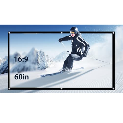 ASHATA Rolloleinwand Beamer Leinwand, Projektion Leinwand 60-120 Zoll Portable Faltbare Beamerleinwand,Tragbar 16:9 Leinwand Heimkino Projektionsfläche für Outdoor-Camping-Film/Open-Air-Kino(60 Zoll) ASHATA Rolloleinwand Beamer Leinwand, Projektion Leinwand 60-120 Zoll Portable Faltbare Beamerleinwand,Tragbar 16:9 Leinwand Heimkino Projektionsfläche für Outdoor-Camping-Film/Open-Air-Kino(60 Zoll) von ASHATA