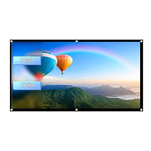 ASHATA Rolloleinwand Beamer Leinwand, Projektion Leinwand 60-120 Zoll Portable Faltbare Beamerleinwand,Tragbar 16:9 Leinwand Heimkino Projektionsfläche für Outdoor-Camping-Film/Open-Air-Kino(72 Zoll) ASHATA Rolloleinwand Beamer Leinwand, Projektion Leinwand 60-120 Zoll Portable Faltbare Beamerleinwand,Tragbar 16:9 Leinwand Heimkino Projektionsfläche für Outdoor-Camping-Film/Open-Air-Kino(72 Zoll) von ASHATA