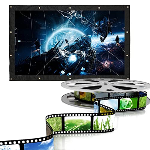 ASHATA Rolloleinwand Projektion Leinwand, 60-120 Zoll Leinwand HD 16: 9 Falte Beamer Projektionsleinwand,Tragbar Faltbar Rollo Leinwand Projektionsfläche für Heimkino Business Konferenz ASHATA Rolloleinwand Projektion Leinwand, 60-120 Zoll Leinwand HD 16: 9 Falte Beamer Projektionsleinwand,Tragbar Faltbar Rollo Leinwand Projektionsfläche für Heimkino Business Konferenz von ASHATA