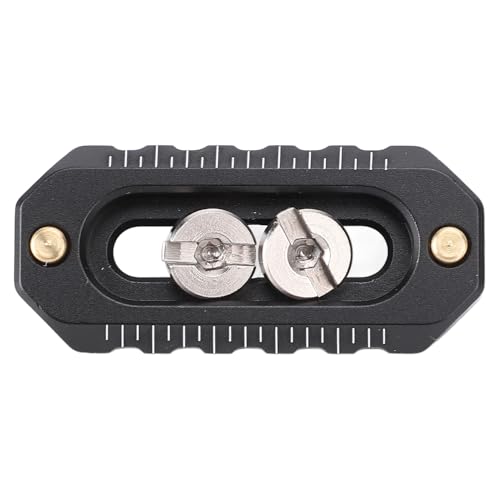 ASHATA Schnellspannschiene, Sicherheitsschiene, Schnellbefestigungsschiene, Kamerakäfigzubehör aus Aluminiumlegierung mit 2 Sicherheitsstiften für Griff, Gelenkarme, (46 mm / 1,8 Zoll) von ASHATA