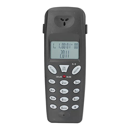 ASHATA Schnurgebundenes Standardtelefon, FSK-DTMF-Anruferkennungstelefon mit 16-Bit-LCD-Display, mit Wahlwiederholungspausenfunktion, Schnurgebundenes Telefon für das Home Office von ASHATA