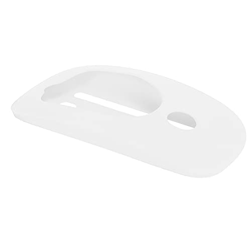 ASHATA Silikonhülle für Magic Mouse 1/2, Bequemer, Weicher, Abnehmbarer Hautschutz für Magic Mouse 1/2(Weiß) von ASHATA