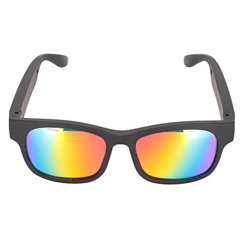 ASHATA Smart Audio Brille, Open Ear Wireless Bluetooth Sonnenbrille mit Kopfhörer, Noise Cancelling Polarisierte Outdoor Sportsonnenbrille Zum Radfahren Laufen Fahren Angeln(Bunt) von ASHATA