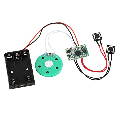 ASHATA Soundmodul DIY Gruß-Modul,Wiederbespielbarer Stimm Soundaufzeichnungschip 30 Sekunden GrußKarte DIY, Voice Sound Chip Modul DIY Musik Karte für Geschenk von ASHATA