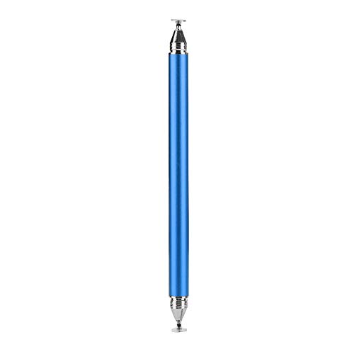 ASHATA Stylus Pen, Kapazitiver 4-in-1-Touchscreen-Stylus, Telefon- und Tablet-Stylus, Unterstützung für Spiele, Zeichnen, mit 2 Tuchspitzen und 2 Discs (Blau) von ASHATA