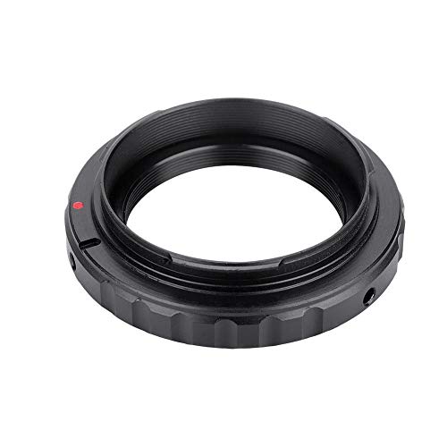 ASHATA T2 / T Mount Aluminium Objektiv Adapter Ring für Canon EOS EF DSLR 650D 60D 550D (Schwarz) von ASHATA