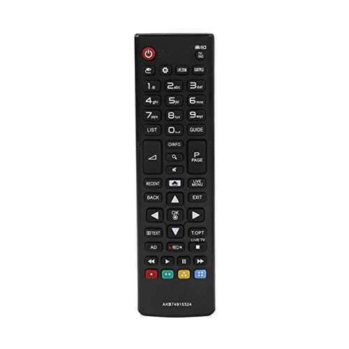 ASHATA TV Ersatzfernbedienung, Wireless TV Ersatz Fernbedienung Smart Remote Controller für LG Fernseher AKB74915324 Schwarz von ASHATA