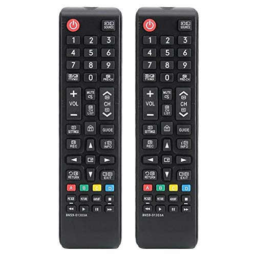 ASHATA TV-Fernbedienung, 2 STÜCKE Ersatzfernbedienungen für Heimkino-Fernseher, TV-Multifunktionsfernbedienung für BN59-01303A ASHATA TV-Fernbedienung, 2 STÜCKE Ersatzfernbedienungen für Heimkino-Fernseher, TV-Multifunktionsfernbedienung für BN59-01303A von ASHATA