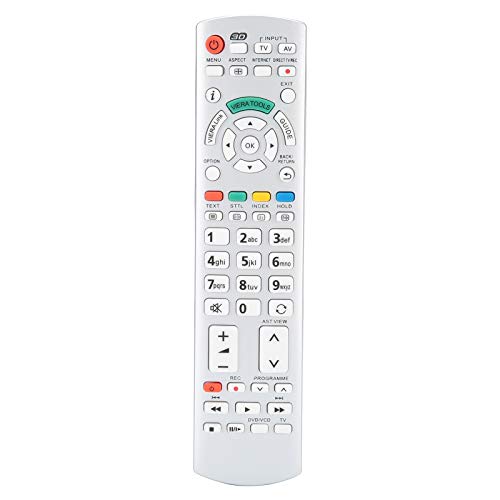 ASHATA TV-Fernbedienung für Panasonic N2QAYB000504 N2QAYB000673 N2QAYB000785 TX-L37EW30 TX-L42ES31 von ASHATA