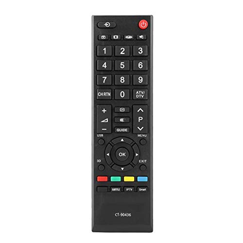 ASHATA TV Fernbedienung für Toshiba CT-90436 CT-90325 CT-90351 CT-90329 CT-90380 CT-90386 CT-90336 Multifunktionale Fernbedienung mit geringem Stromverbrauch von ASHATA