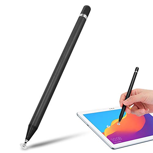 ASHATA Tablet Eingabestift, Universeller Kapazitiver Stift für Android für IOS Smartphone Tablet, Leicht und Tragbar (Schwarz) von ASHATA