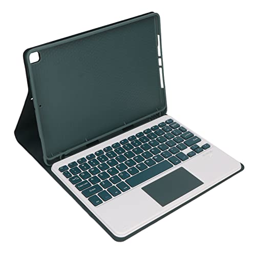 ASHATA Tablet Hülle mit Tastatur für IOS Tablet Air3 10,5 Zoll, Pro 10,5 in 2017, 10,2 in 7 8 9 Generation, Auto Wake Up, BT Tastatur mit Bleistift Halter (Green) von ASHATA