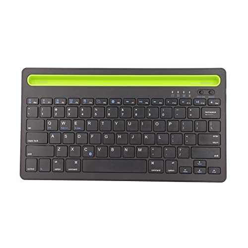 ASHATA Tablet-Tastatur, Bluetooth-Tastatur für Mehrere Geräte, Wiederaufladbare, Kabellose, Ultradünne Tastatur mit Integriertem Ständer für MacBook für Android für Windows von ASHATA