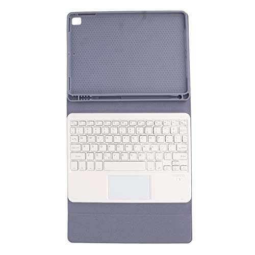 ASHATA Tablet Tastatur, Kabellose Tastaturhülle, Magnetisch Abnehmbare Auto Sleep Tastatur mit Trackpad, Stifthalter für IOS Tablet Pro 9,7 Zoll Air 2 (Schwarz) von ASHATA